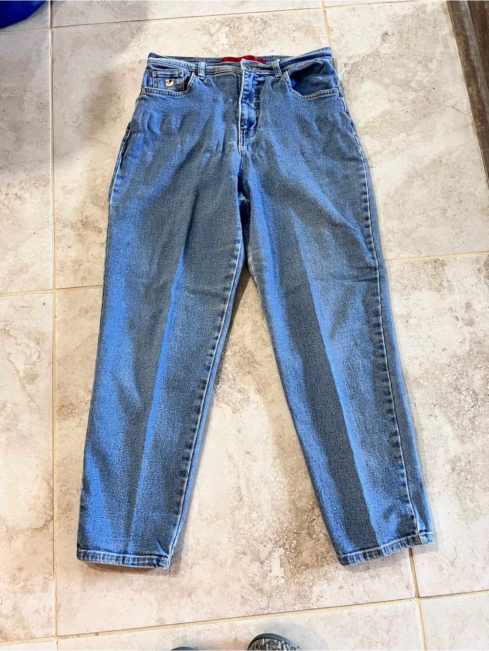 Gloria Vanderbilt Red Label with Light Blue Denim